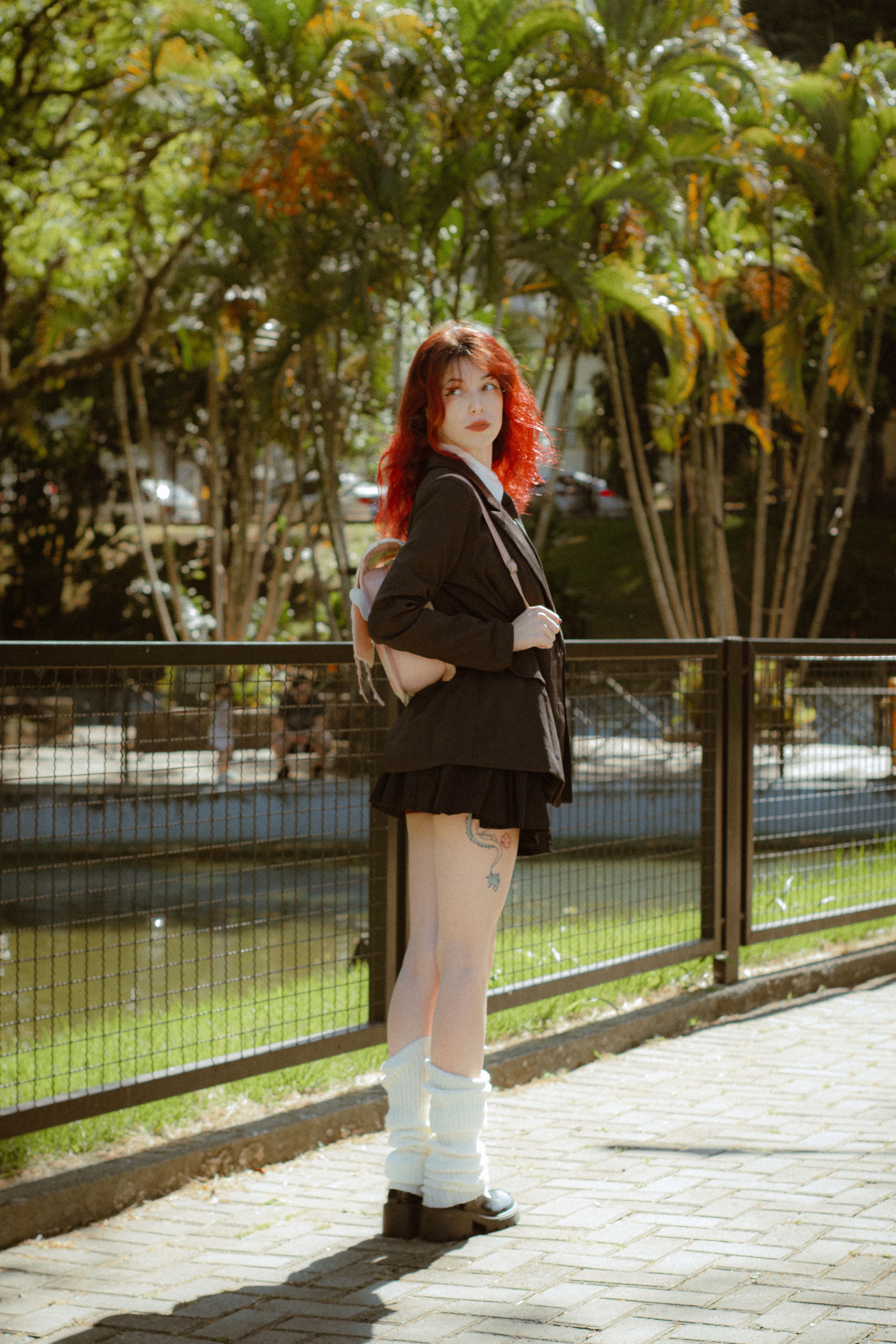 Gabi em ensaio ao ar livre